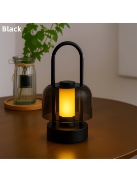 [Vintage Table Lamp] Vintage Table Lamp with Touch Control, USB-Powered Cordless Desk Light, Dimmable Bedside Lighting with Warm White/Neutral/cool Daylight, Portable Vintage Lighting for Living Room