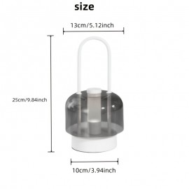 [Vintage Table Lamp] Vintage Table Lamp with Touch Control, USB-Powered Cordless Desk Light, Dimmable Bedside Lighting with Warm White/Neutral/cool Daylight, Portable Vintage Lighting for Living Room