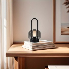 [Vintage Table Lamp] Vintage Table Lamp with Touch Control, USB-Powered Cordless Desk Light, Dimmable Bedside Lighting with Warm White/Neutral/cool Daylight, Portable Vintage Lighting for Living Room