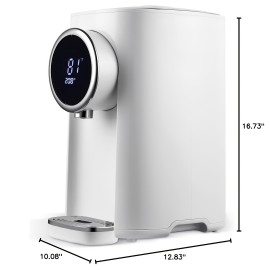 OCTAVO Water Boiler & Warmer 5 Liter, 304 Stainless Steel Water Tank, 700 Watt 6 Adjustable Water Temperature, LCD Touch Control Screen, Child Lock with Water Shortage Indicator, Kitchen Essential, Home Appliance, Sleek Appliance, Compact Boiler, Rustresistant, Highquality Materials, Adjustable Temperature, Small Families, Tea Drinkers