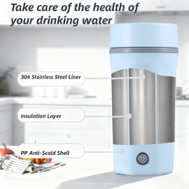 Travel Electric Kettle, 16.91oz Small Portable Electric Tea Kettle Water Boiler, Fast Boil And Auto Shut Off Hot Water Kettle, Fast Boiling Kettle, Sleek Electric Kettle, Compact Design, Efficient Boiling, Quick Boil Kettle, Tea Lovers, Outdoor