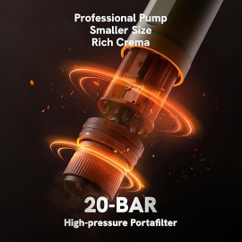 Portable Espresso Machine, Car-mounted Coffee Maker with Type-C Port, Self-heating, Hot/cold Brewing, Compatible with Ground Coffee And Coffee Pods, Ideal for RVs, Hiking, And Office Use., Portable Coffee Maker For Travel, Espresso Machine With Grinder, Portable Espresso Coffee Machine, Espresso Portatif, Travel Coffee Maker, Coffee Maker Portable, Portable Coffee Maker  Small Coffee Maker, Travel Coffee Machine, Rv Coffee Brewer, Sleek Portable Design,