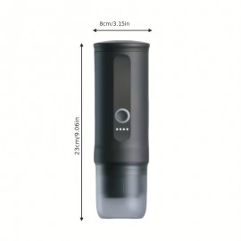 Portable Espresso Machine, Car-mounted Coffee Maker with Type-C Port, Self-heating, Hot/cold Brewing, Compatible with Ground Coffee And Coffee Pods, Ideal for RVs, Hiking, And Office Use., Portable Coffee Maker For Travel, Espresso Machine With Grinder, Portable Espresso Coffee Machine, Espresso Portatif, Travel Coffee Maker, Coffee Maker Portable, Portable Coffee Maker  Small Coffee Maker, Travel Coffee Machine, Rv Coffee Brewer, Sleek Portable Design,