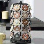 Rotating Coffee Capsule Storage Rack, Compatible with for 35 Capsules