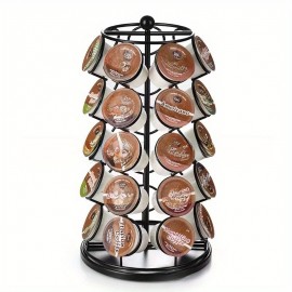 Rotating Coffee Capsule Storage Rack, Compatible with for 35 Capsules