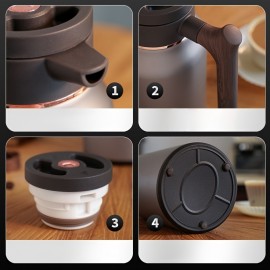 316 Stainless Steel Vacuum Insulated Water Heater - Large Capacity, No Electricity Needed, Portable for Home & Office Use, Durable & Easy to Clean, Perfect for Tea, Coffee, and More, Office Water Heater