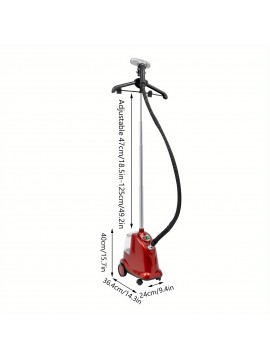 Professional Heavy-Duty Vertical Hanging Steam Iron - 1800W Powerful Steam Iron with 3.5L Large Tank, 3-in-1 Steam Ironing System & Brush, Adjustable Pole (1.3-1.75m), for Home, Apartment, Dorm, Laundry - US Plug (110-130V), Steam Iron for Clothes, Dorm Essentials, Compact Appliance, Durable Construction, Apartment Living, Dorm Room Appliance, Spacesaving Design, Sturdy Construction, Small Space Living