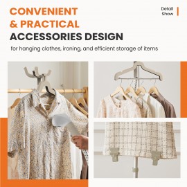 1500W Powerful Garment Steamer for Clothes Standing, Clothes Steamer Standing with Wheels, 1.7L Water Tank for 55 Min Continuous Steaming, Professional Wrinkle Remover Heats in 45 Seconds