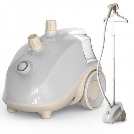 1500W Powerful Garment Steamer for Clothes Standing, Clothes Steamer Standing with Wheels, 1.7L Water Tank for 55 Min Continuous Steaming, Professional Wrinkle Remover Heats in 45 Seconds