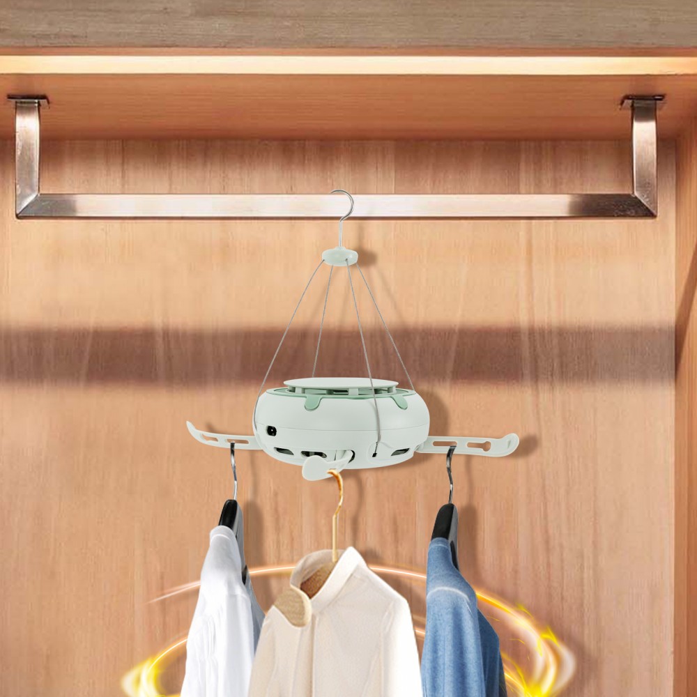 Portable Electric Clothes Dryer with Timer - Heavy-Duty Compact Laundry dryer, Foldable Space-Saving Design, Overload Protection, for Apartments, RV, Dorm, Travel - Lightweight & Stable, Includes Hanging Clips & Storage Bag