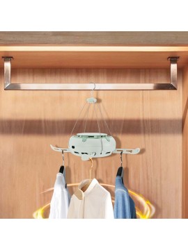 Portable Electric Clothes Dryer with Timer - Heavy-Duty Compact Laundry dryer, Foldable Space-Saving Design, Overload Protection, for Apartments, RV, Dorm, Travel - Lightweight & Stable, Includes Hanging Clips & Storage Bag