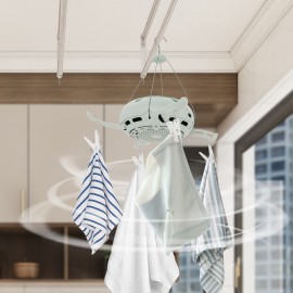 Portable Electric Clothes Dryer with Timer - Heavy-Duty Compact Laundry dryer, Foldable Space-Saving Design, Overload Protection, for Apartments, RV, Dorm, Travel - Lightweight & Stable, Includes Hanging Clips & Storage Bag