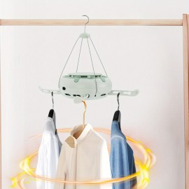 Portable Electric Clothes Dryer with Timer - Heavy-Duty Compact Laundry dryer, Foldable Space-Saving Design, Overload Protection, for Apartments, RV, Dorm, Travel - Lightweight & Stable, Includes Hanging Clips & Storage Bag