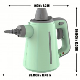 Steam Cleaner, Handheld Pressurized Steamer for Home Use, Multi-Surface Cleaning with 10 Accessories & Safety Lock, Deep Cleans Floor, Grout, Upholstery, Car And Grease, Deep Cleaning Device, Grease Removal Tool