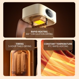 Foldable Clothes Dryer - Portable Multifunctional Drying Machine for Travel, Large Capacity High Power Dryer with Strong Wind for Quick Drying, Portable Clothing Dryer, Dryer for Clothes Travel Use