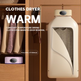 Foldable Clothes Dryer - Portable Multifunctional Drying Machine for Travel, Large Capacity High Power Dryer with Strong Wind for Quick Drying, Portable Clothing Dryer, Dryer for Clothes Travel Use