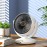 [USB Rechargeable Fan] Wall-Mounted USB Rechargeable Fan with Wind Speed Adjustment, 1800mAh Battery & Compact Design for Home, Office, School, Camping - Summer Cooling Essential, Office Airflow Fan, Durable Plastic Body